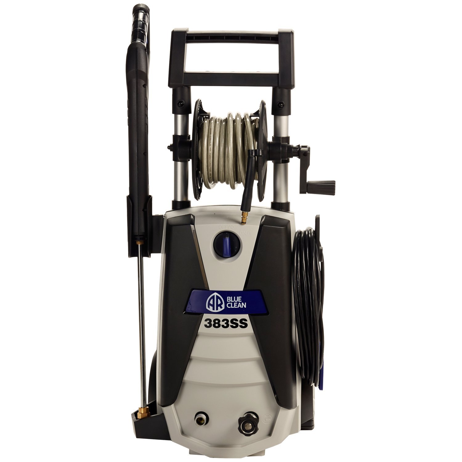 AR Blue Clean SPRAYGLIDE Pressure Washer Roller – Attachment For Cleaning Decks, Driveways, Patios